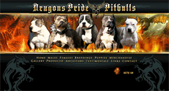Desktop Screenshot of dragonspridepitbulls.com